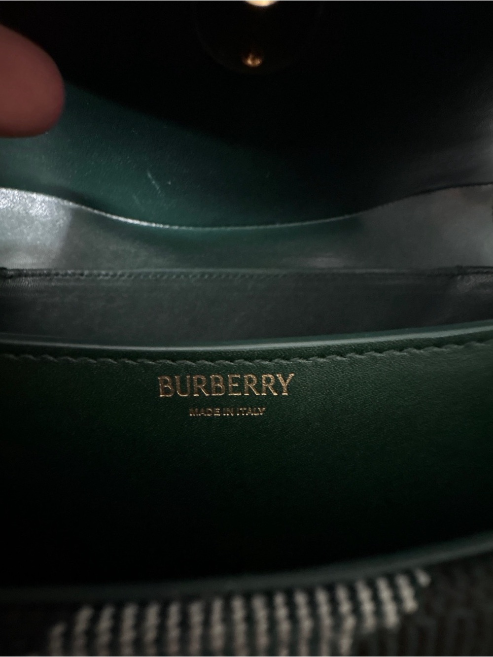 Burberry Green rocking horse Crossbody with Gold Hardware - Picture 2 of 7